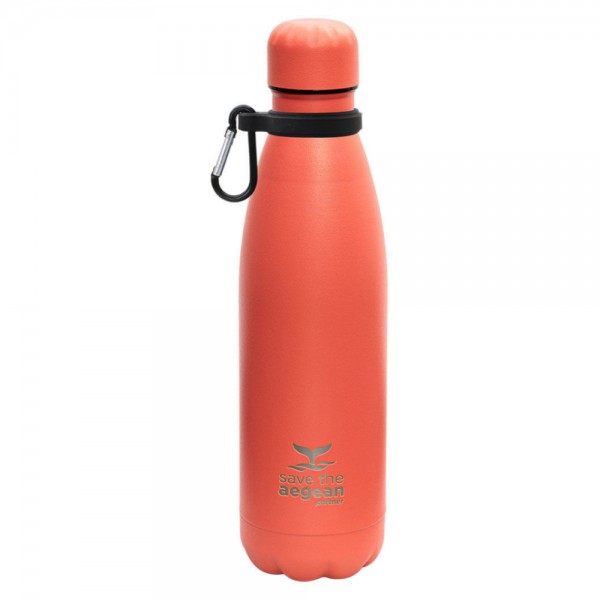 Θερμός Travel Flask Save the Aegean 500ml Fusion Coral