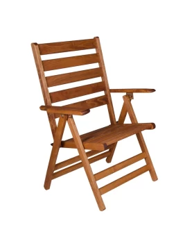 Klara Megapap foldable chair by beech wood in impregnated cherry color 63x60x100cm.