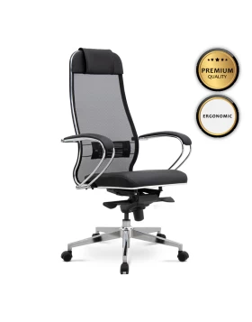 Samurai-1 Megapap ergonomic office chair with Mesh fabric in black 70x70x124/134cm.