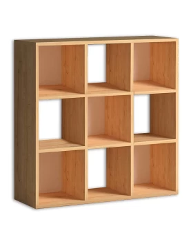 Βιβλιοθήκη Cube Megapap από μελαμίνη χρώμα oak 90x30x90εκ.