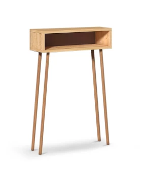 Moca Megapap melamine console in oak color 60x22x87cm.