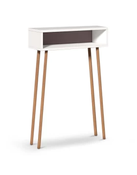 Moca Megapap melamine console in white color 60x22x87cm.