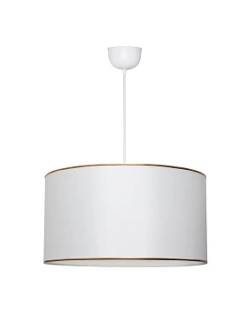 Alloy Megapap fabric ceiling lamp in white color 38x20x70cm.