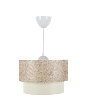 Whitehouse Megapap fabric ceiling lamp in golden color 30x20x55cm.