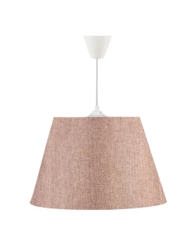 Elanor Megapap fabric ceiling lamp in pink color 37x21x70cm.