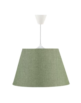 Elanor Megapap fabric ceiling lamp in cypress color 37x21x70cm.