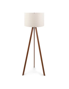 Rosling Megapap Mdf/fabric/Pvc floor lamp in walnut/beige color 38x21x140cm.