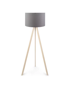 Rosling Megapap Mdf/fabric/Pvc floor lamp in natural/anthracite color 38x21x140cm.