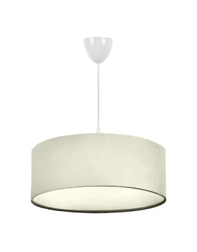 Monahan Megapap fabric ceiling lamp in ecru color 38x20x70cm.