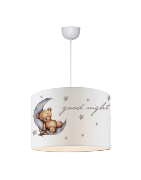 Goofy Megapap fabric ceiling lamp with cute teddy bear 28x21x70cm.