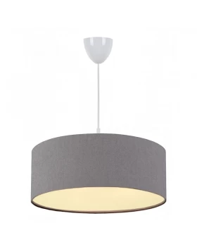 Monahan Megapap fabric ceiling lamp in grey color 38x20x70cm.