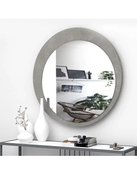 Moon Megapap wall mirror melamine in grey color 88x88x2,2cm.