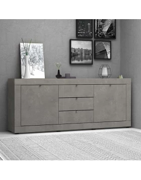 Ocean Megapap melamine buffet in beton grey color 240x45x86cm.