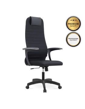 Darkness Megapap office chair with double Mesh fabric in black 63x58x123/133cm.