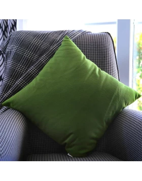 Bono Megapap cotton sofa pillow with zipper in cypress color 50x50xcm.