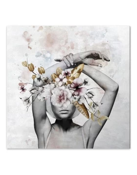 Hidden Face Megapap canvas painting digital printing  60x60x3cm.