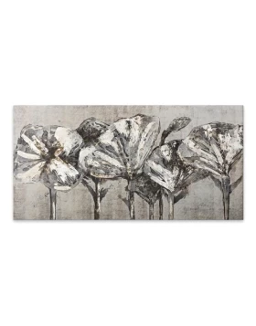 White Flowers Megapap painting on canvas digital printing 120x60x3cm.