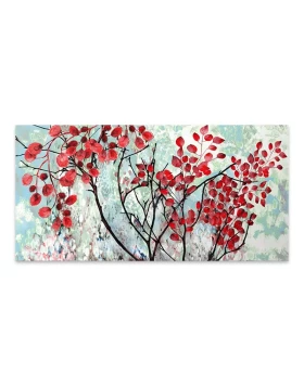 Read Leaves Megapap canvas painting digital printing 100x50x3cm.