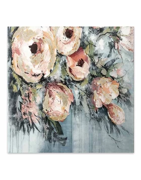 Roses Megapap painting on canvas digital printing 50x50x3cm.