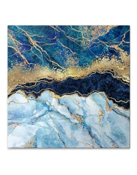 Deep Blue Megapap painting on canvas digital printing 50x50x3cm.