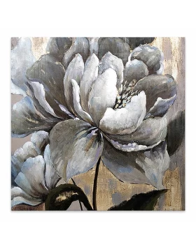 White Magnolias Megapap painting on canvas digital printing 50x50x3cm.