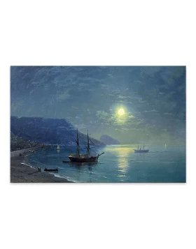 Night in the Crimea Megapap painting on canvas digital printing 60x40x3cm.