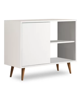 Luce Megapap melamine console - buffet in white color 80x35x66cm.