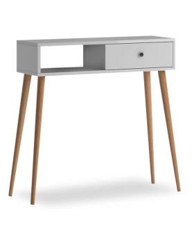 Napoli Megapap melamine console in white color 90x29x88cm.