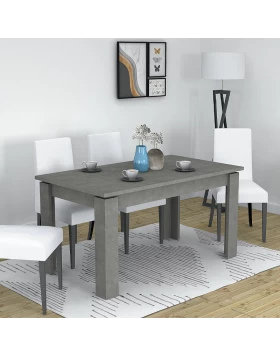 Denzel Megapap melamine table in anthracite color 120x80x76cm.