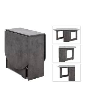 Winslet Megapap expanding table in anthracite color 34(63+63)x80x76cm.