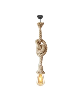 Meline Megapap rope ceiling lamp in natural color 70cm.