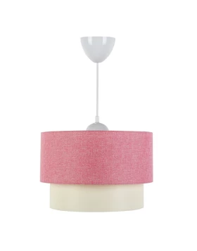 Whitehouse Megapap fabric ceiling lamp in pink color 30x20x55cm.