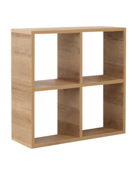 Βιβλιοθήκη Cube Megapap από μελαμίνη χρώμα pine oak 60x23x60εκ.