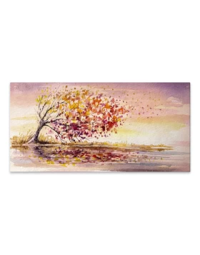 Tree In The Wind Megapap painting on canvas digital printing 140x70x3cm.