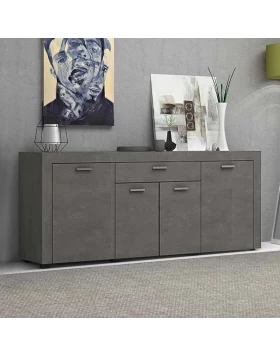 Joseph Megapap melamine buffet in anthracite color 177x40x76cm.