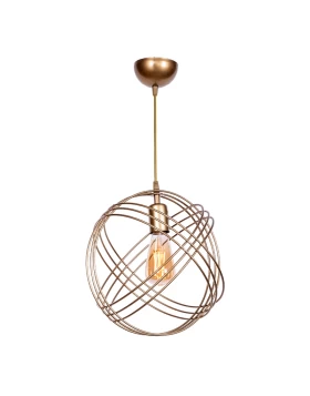 Phillipe Megapap E27 metallic ceiling light in gold color 35x35x70cm