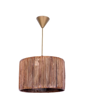 Zale Megapap E27 paper ceiling light in brown color 28x28x65cm.