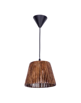 Arsenio Megapap E27 paper ceiling light in brown color 20x20x65cm.