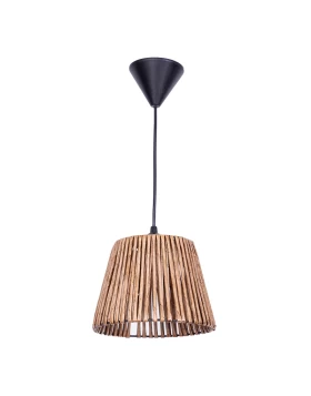 Arsenio Megapap E27 paper ceiling light in natural color 20x20x65cm.