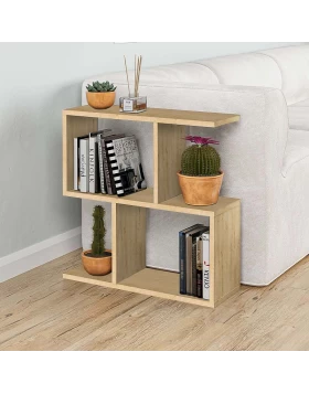 Homemania Megapap melamine side table in oak color 60x20x60cm.