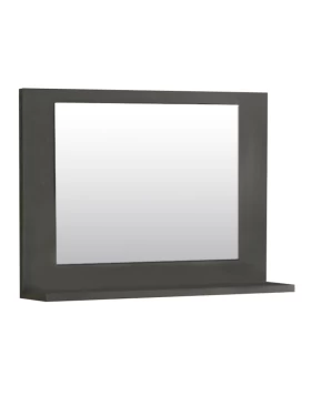 Devlin Megapap melamine bathroom mirror in anthracite color 60x10x45cm.