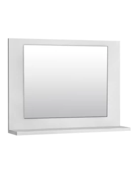 Devlin Megapap melamine bathroom mirror in white color 60x10x45cm.