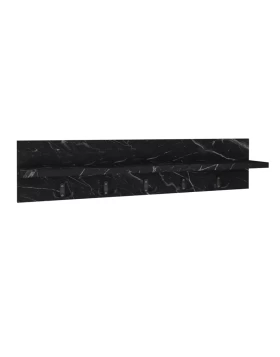 Kery Megapap melamine wall hanger in black marble effect color 80x11x18cm.