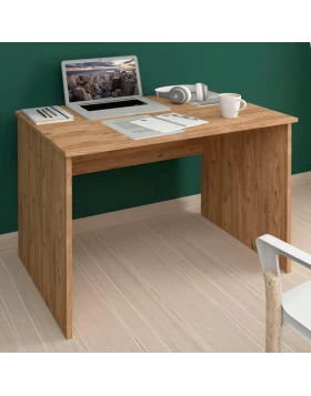 Γραφείο εργασίας Kalen Megapap από μελαμίνη χρώμα pine oak 90x60x74εκ.