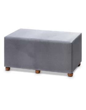 Genma Megapap fabric stool in grey color 80x40x40cm.