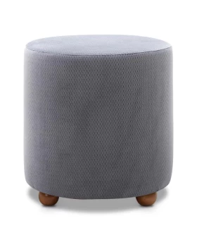 Mario Megapap fabric stool in grey color 40x40x40cm.