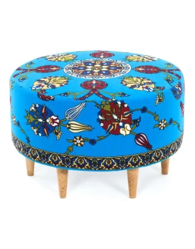 Torino Megapap fabric stool multicolor 65x65x40cm.