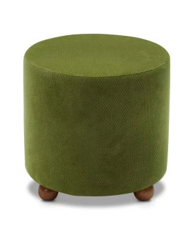 Mario Megapap fabric stool in green color 40x40x40cm.