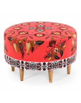 Milano Megapap fabric stool multicolor 65x65x40cm.