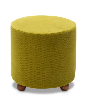 Mario Megapap fabric stool in olive color 40x40x40cm.